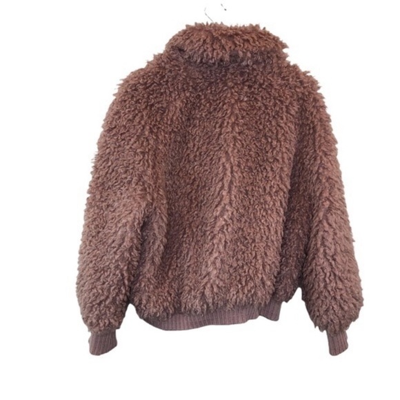 Zara Pink Teddy Coat - Picture 11 of 11